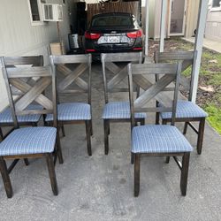 Vendo 6 Sillas 🪑 Tapiceria Nueva Casi Nuevas