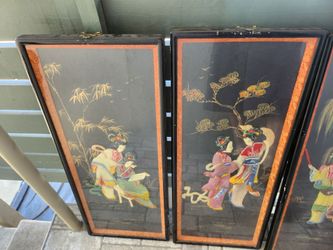 Asian 3D woman plaques