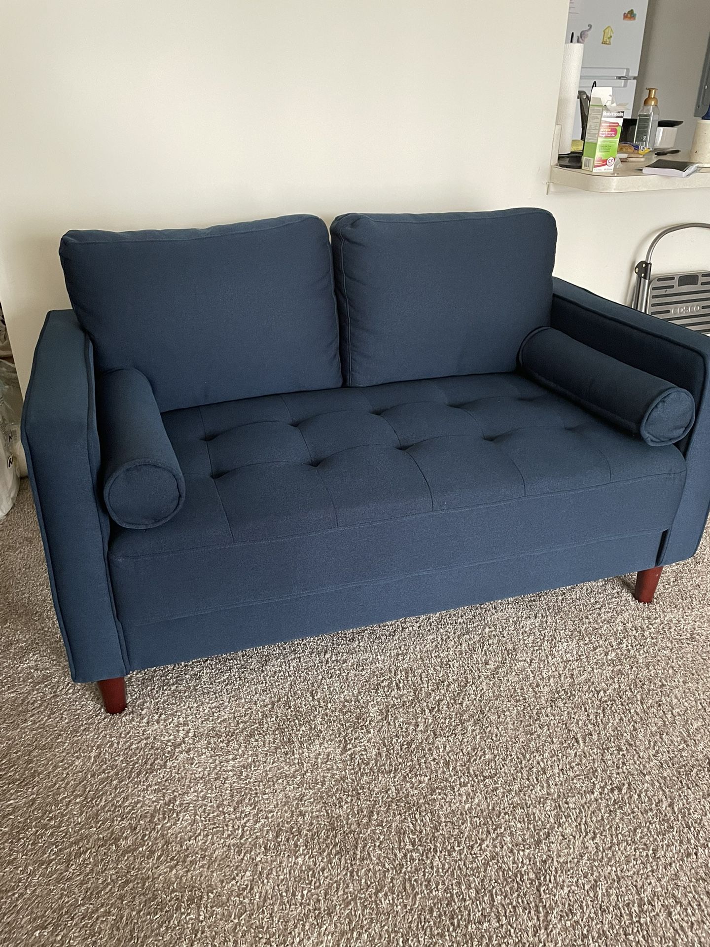 Blue Loveseat