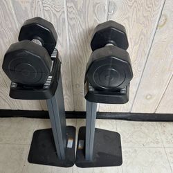 10 Pound Dumbbell set with stand