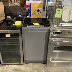 Magic Chef 1.6 cu. ft. Portable, Compact Top Load Washer in Silver