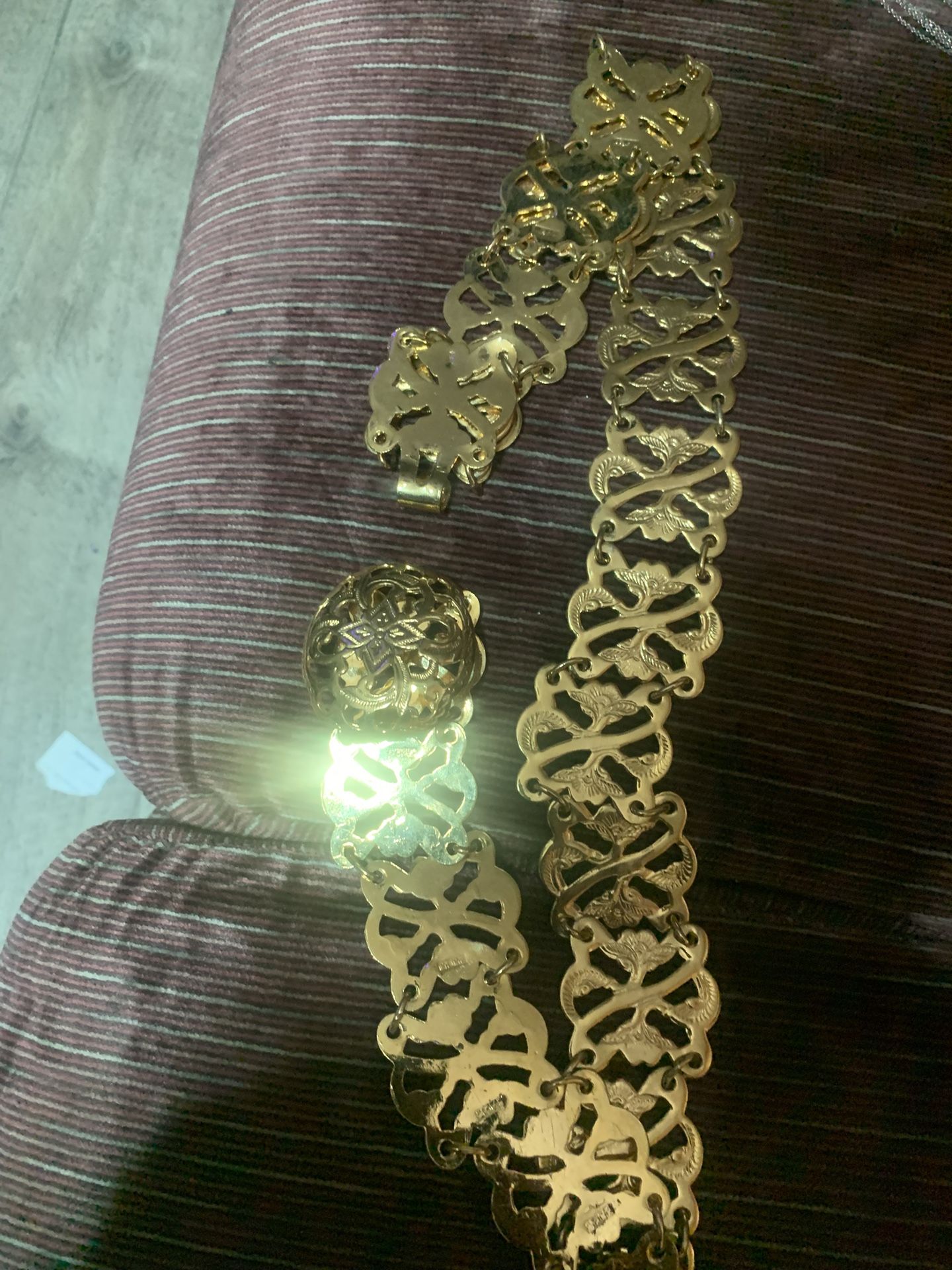 Ladies Gold Plated Belt