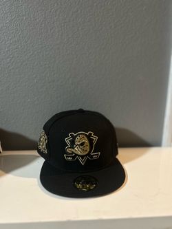 Anaheim Mighty Ducks Fitted Hat Black Gold
