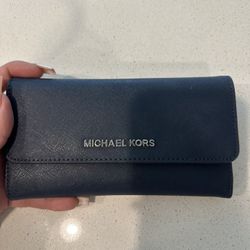 Michael Kors Blue Wallet