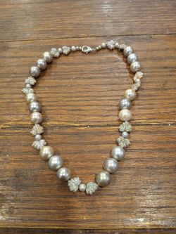 Fake pearl necklace