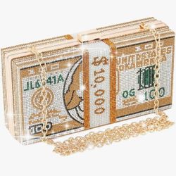 Brand NEW Gold Clutch Money Purse