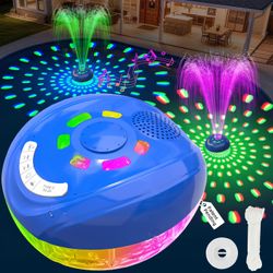 Floating pool speaker fountain