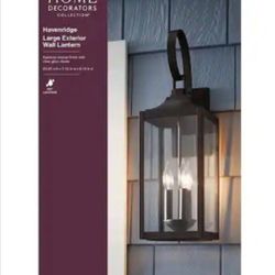 Home Decorators Collection Havenridge 23.2 in.  Outdoor Wall Lantern Sconce 