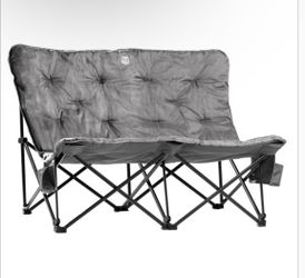 Timber Ridge Butterfly Padded Folding Loveseat – 600 lb. Total Capacity