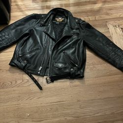 Harley Davidson Biker Leather Jacket XXL