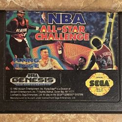 NBA All-Star Challenge Sega Genesis Game