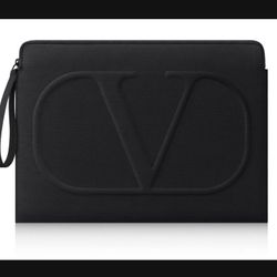NEW - Valentino Laptop Black Large Pouch