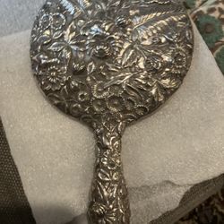 Kirk N Sons Sterling Hand Mirror