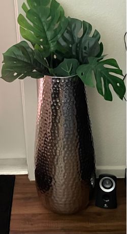 Hammered Metal Vase