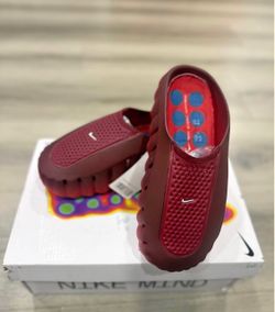 Nike Mind Clogs Slides Dark Red