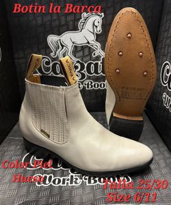 Botin charro de piel