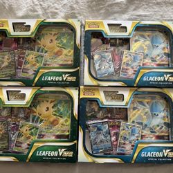 Pokemon Leafeon & Glaceon V Star Special Collection Boxes