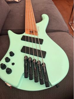 Ibanez Left-Handed EHB1005MSL 5-String Multi-Scale Ergonomic Headless Bass Sea Foam Green Matte