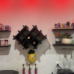 Wine Rack & Cup Holder 