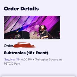 Subtronics Tickets At Pet o