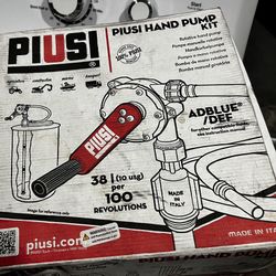 Piusi USA DEF Manual Rotary Hand Pump Kit, 10 GPM