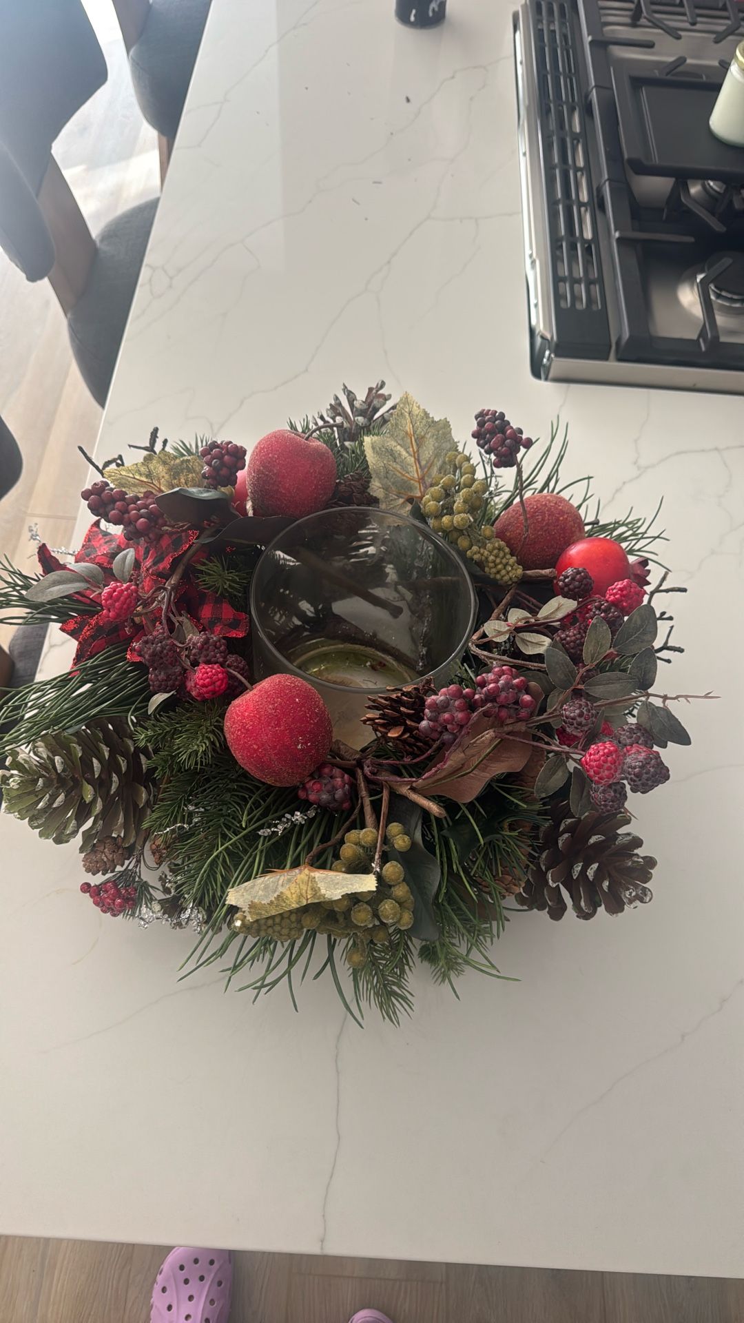 Christmas Centerpiece Candle Holder