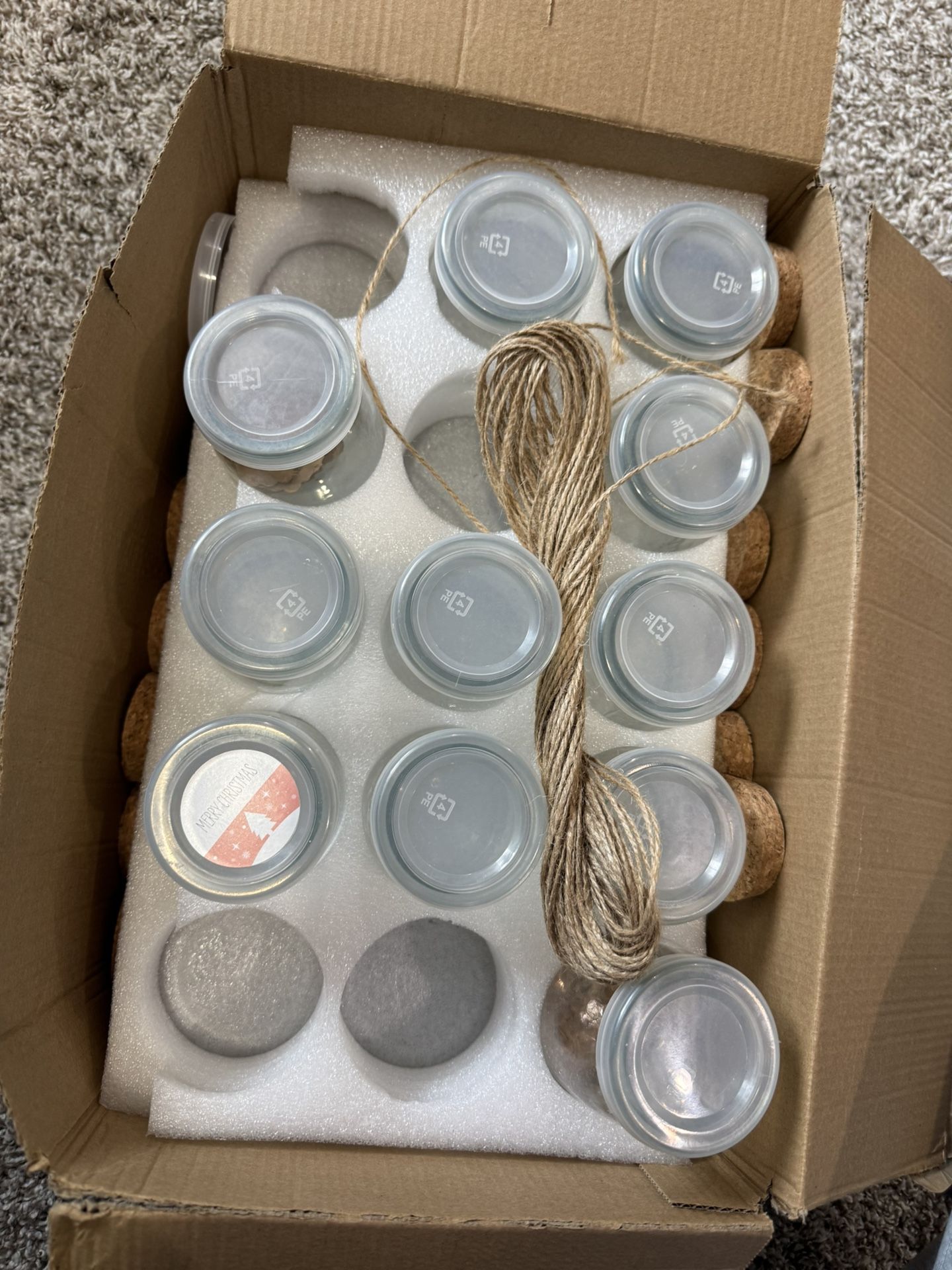 Box Of glass Jars