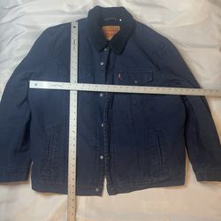 Levi's jacket with plush navy sherpa lining - Sz XXL