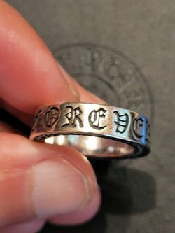 CH Chrome Hearts Cross Diamond Ring Size 7.5