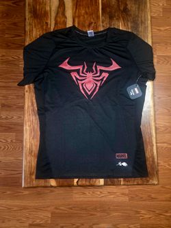 Civil Regime/Spider-man Collab Men’s Black Compression Athletic Shirt. Size 2XL