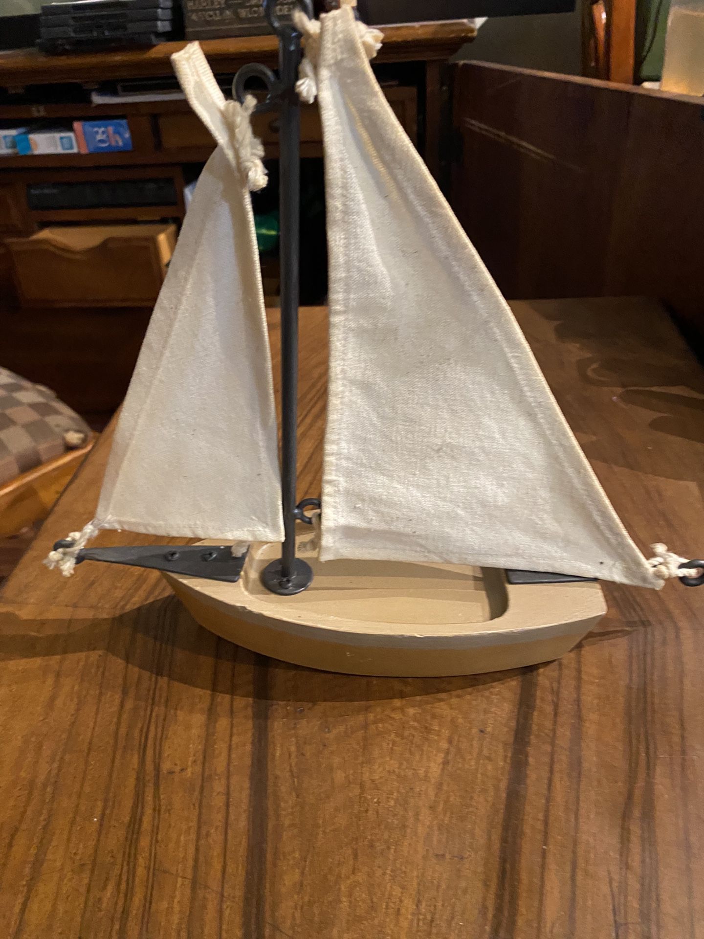 Woode And Metal Sail Boat 