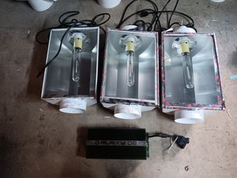 Lot of 3 Hydrofarm DA Luminaire Series Grow Light