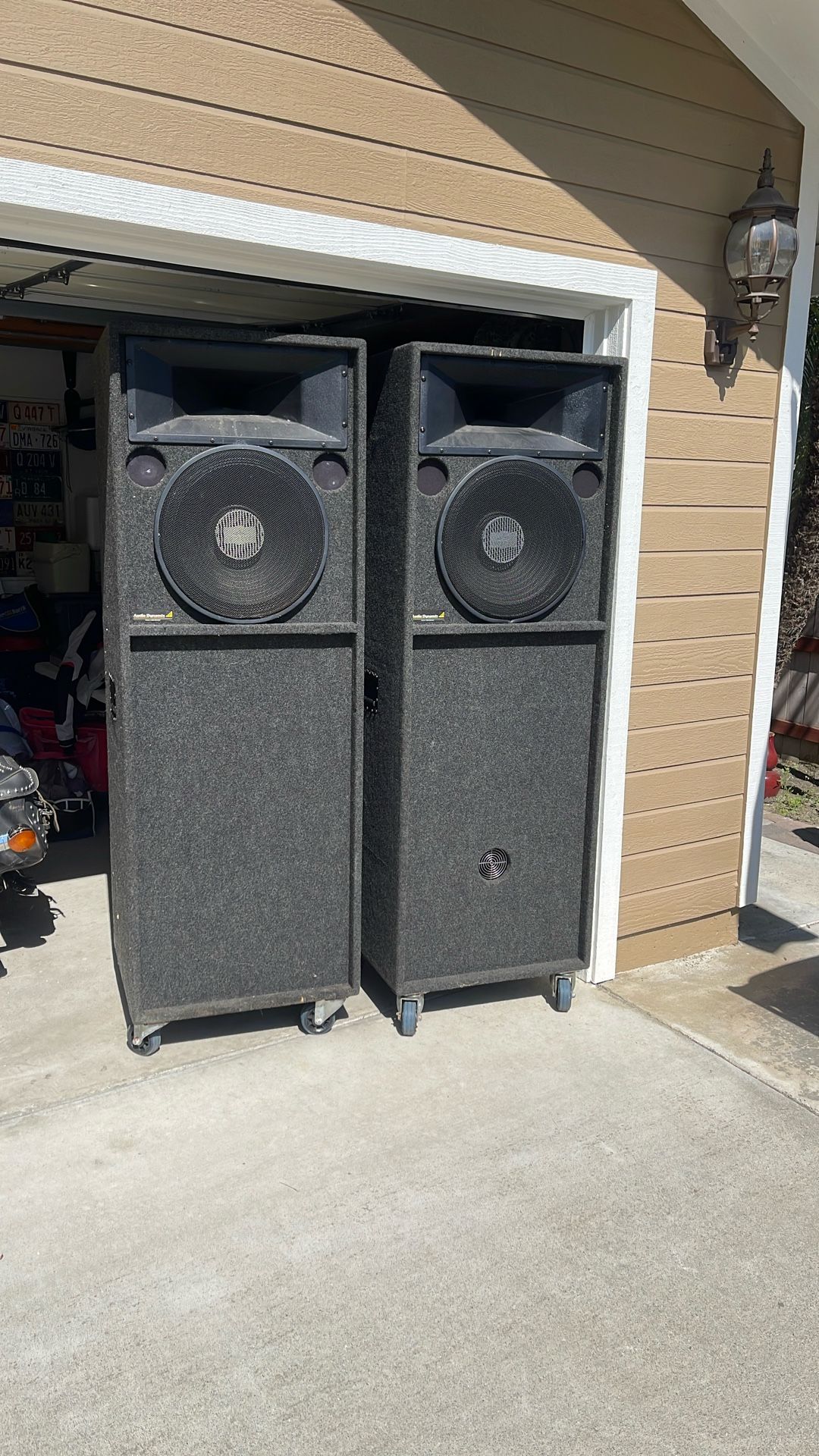Huge Cabinets With 18” Subwoofers