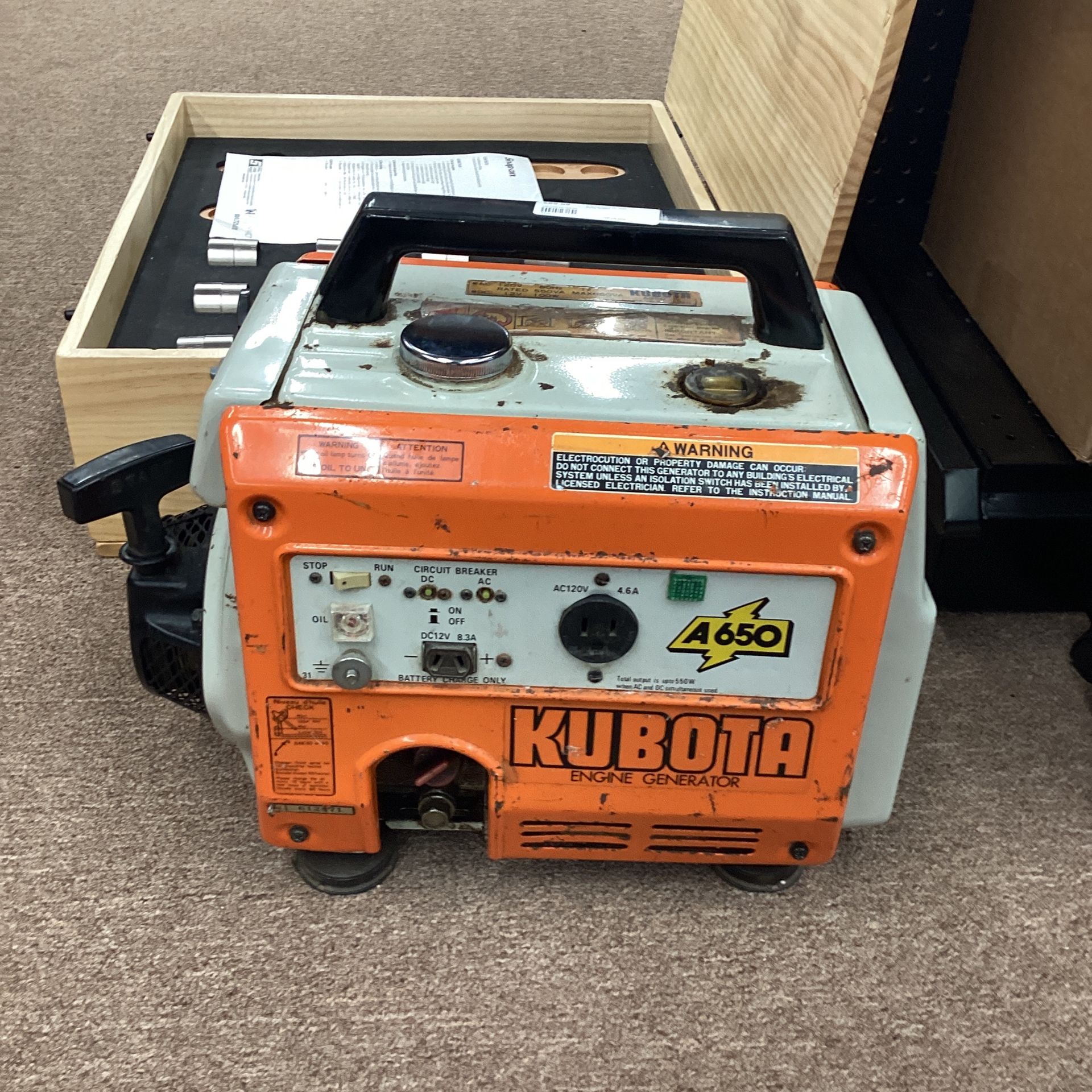 Kubota A 650 Generator