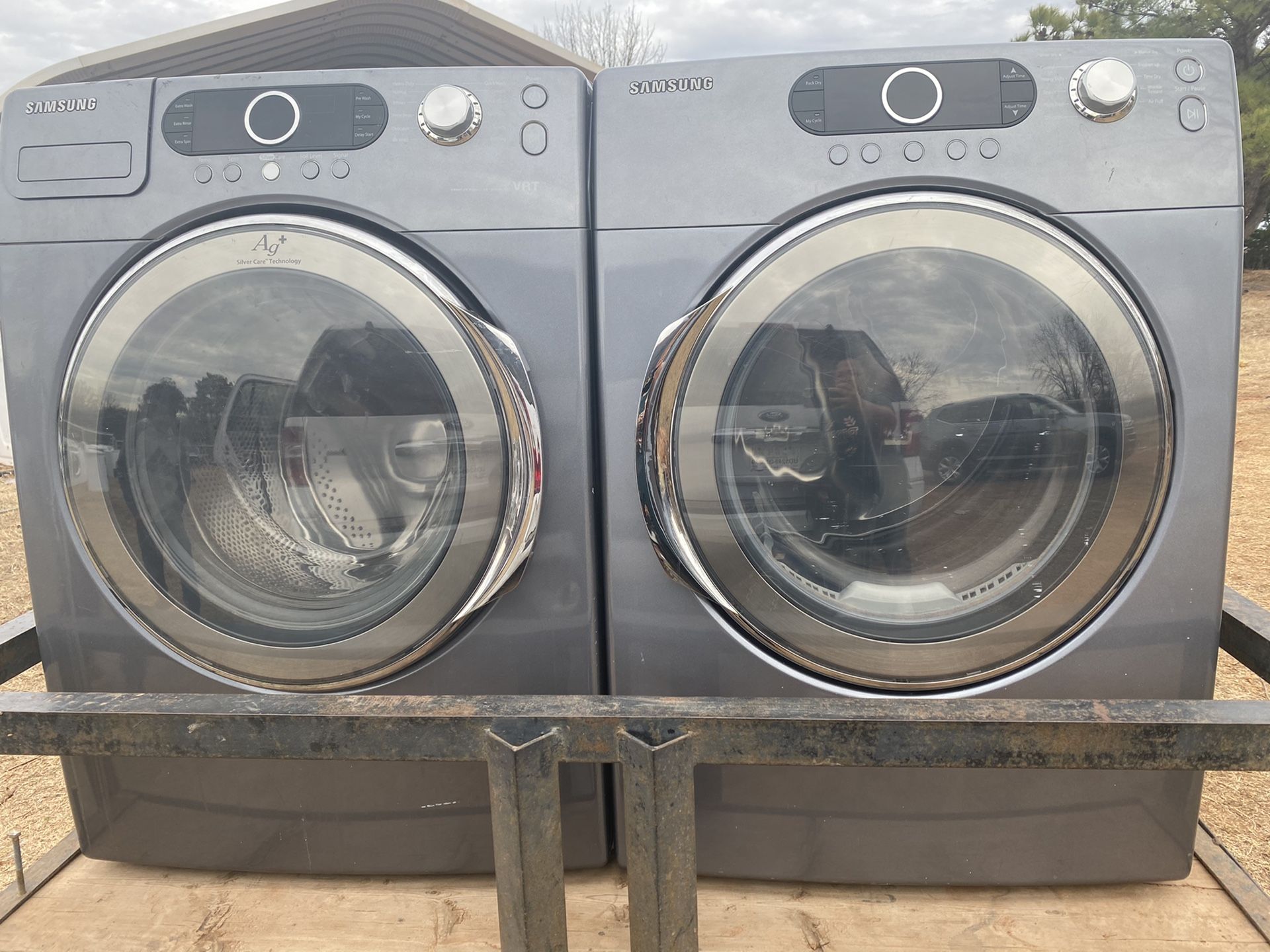 Samsung “GRAY” washer dryer for Sale in Edmond, OK OfferUp