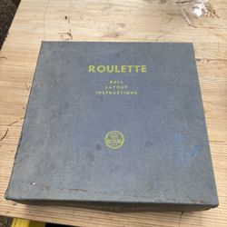 🎲 Vintage Royal Brand Roulette Game Set – Complete w/ Wheel, Mat & Instructions – Circa 1950s-60s