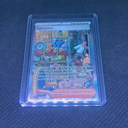 Salvatore 212/162 Full Art Trainer Pokémon Card – Great Condition