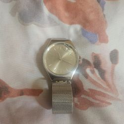 Silver Swatch Swiss Watch