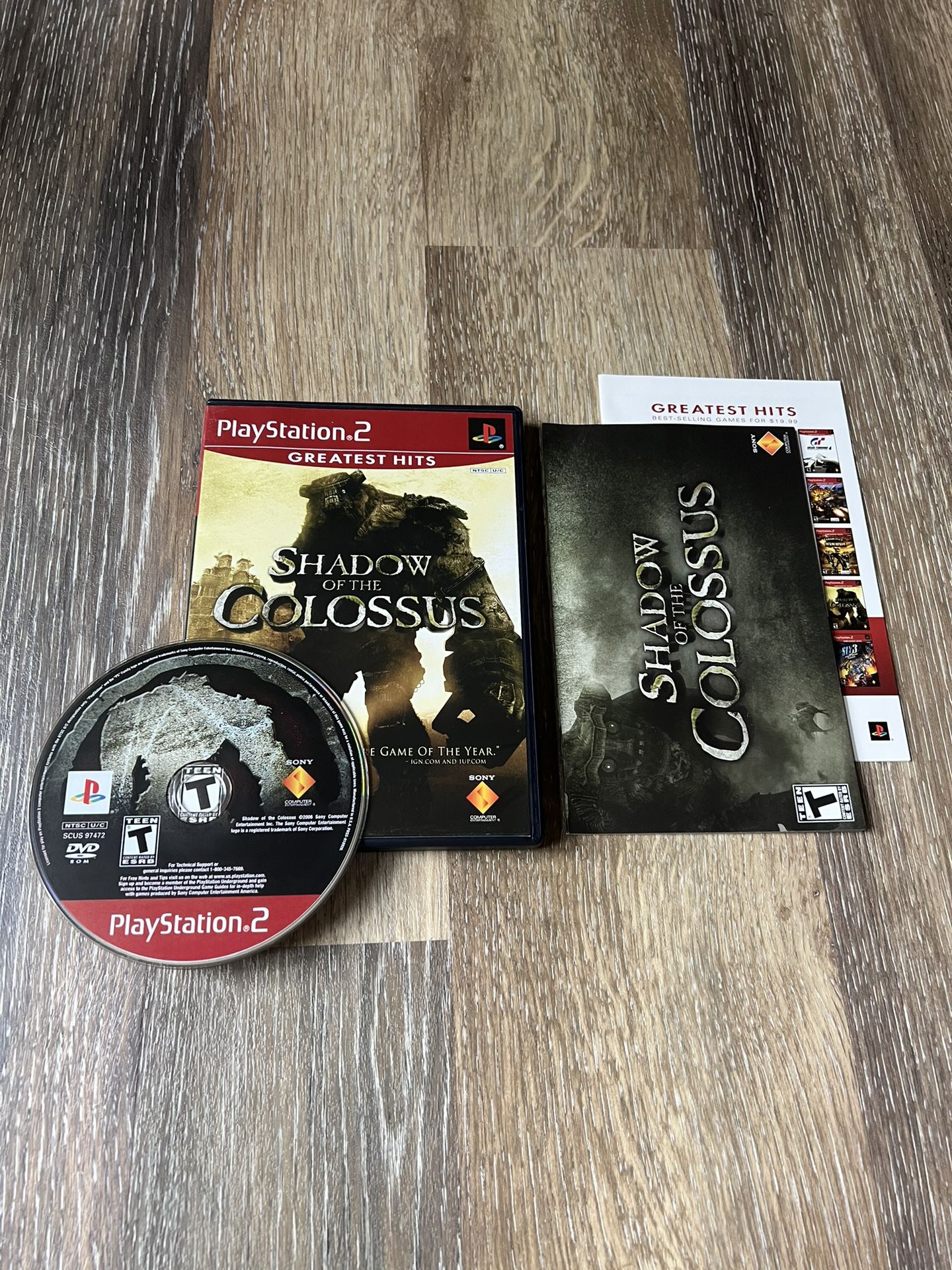 Shadow Of The Colossus PlayStation 2 PS2 Greatest Hits Complete CIB Tested