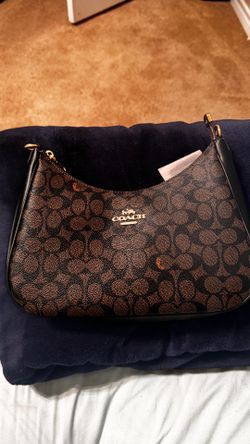 👉 Coach Swinger Bag in Signature Canvas (Brown/Black)