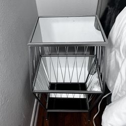 Mirrored side table 