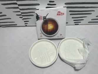 Haitian Ceramic Soy Sauce Dipping Dishes Set of 2