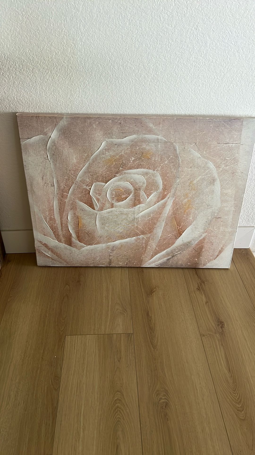 Rose Canvas Wall Decor