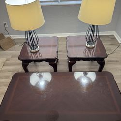 Coffee Table Matching End Tables And Lamps