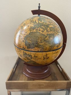 Fine Vintage Desk Globe Bar Globe Nettuno | 16″ Classic
