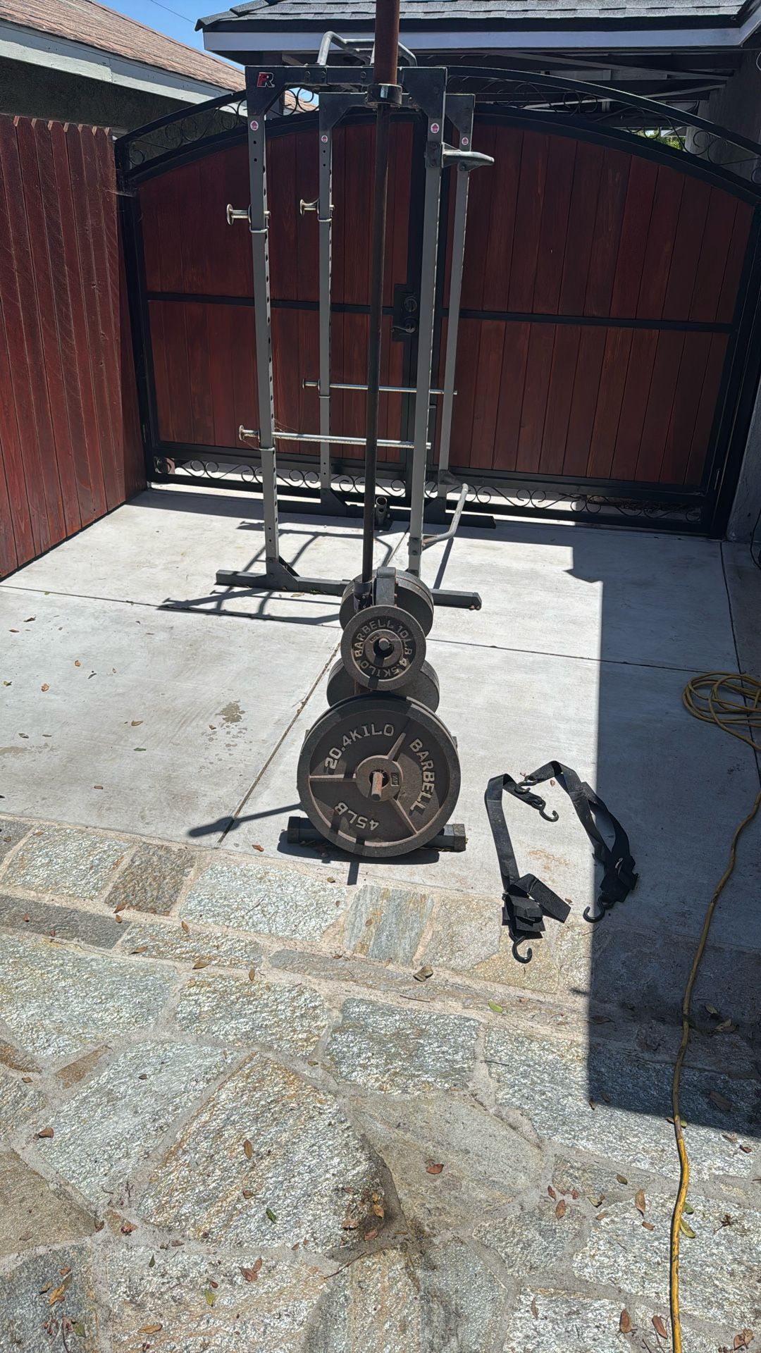 Olympic Barbell With Power Rack