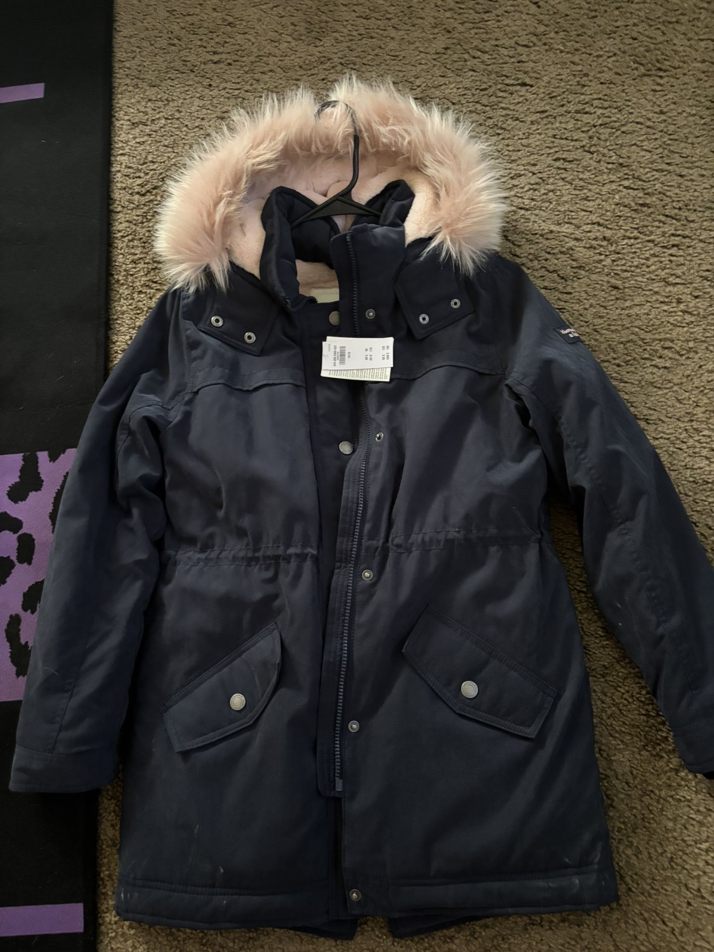 Brand New Navy Blue Girls Winter Jacket