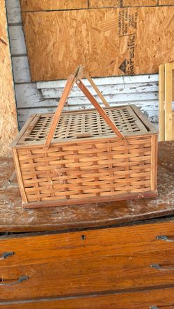 Old picnic basket