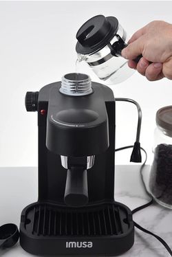  IMUSA USA GAU-18202 4 Cup Espresso/Cappuccino Maker,Black: Home  & Kitchen