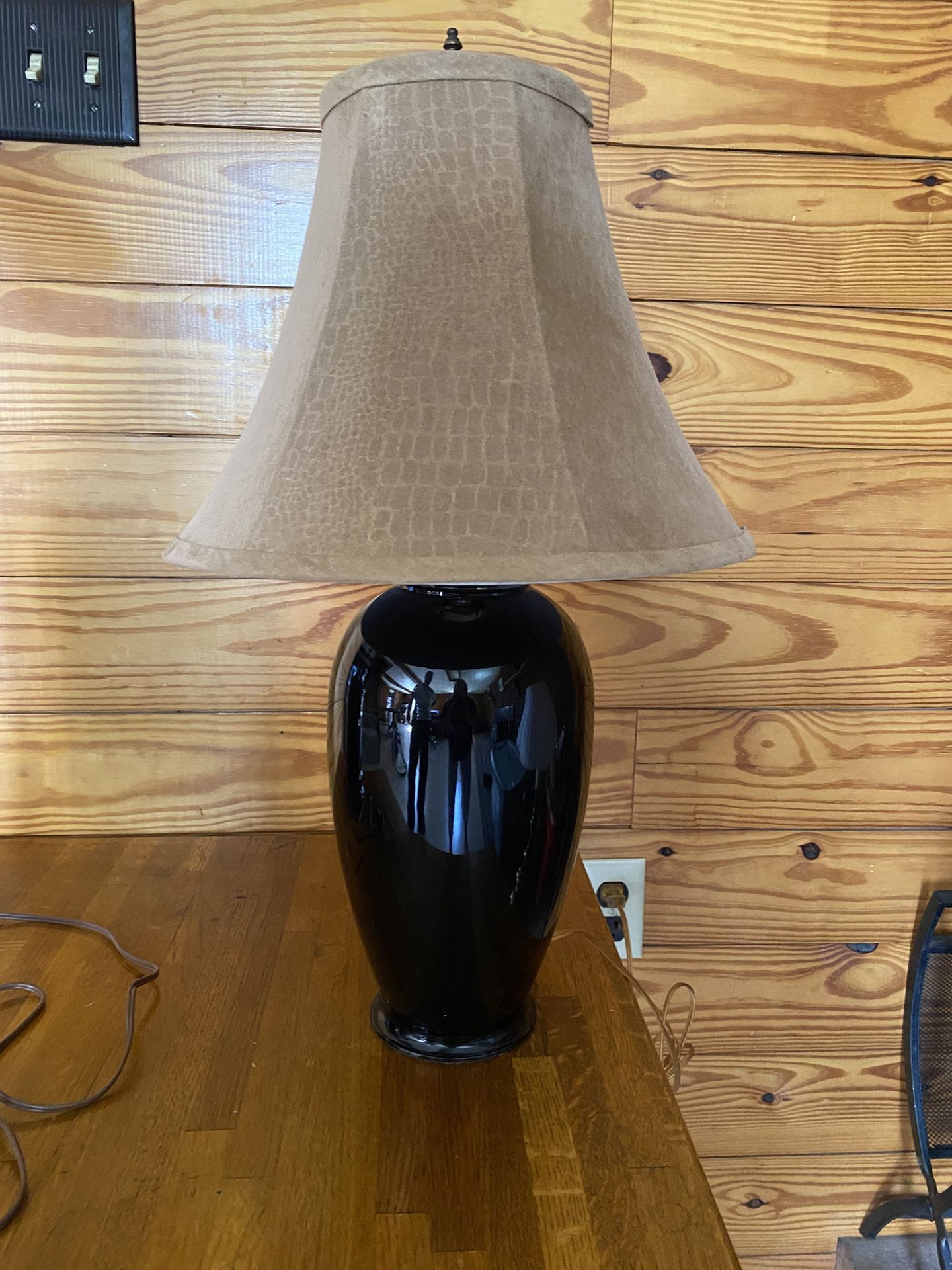 Vintage Ceramic Cookie Jar Lamp